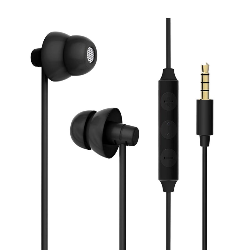 MAXROCK Sleep Earbuds, Ultra-Soft Comfortable Noise Isolating Earplugs Workout Headphones in-Ear Earphones w/Mic & Volume Control - Perfect for Side Sleeper Air Travel, Meditation & Insomnia - Image 1